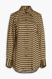 Houndstooth Cady Shirt by Victoria Beckham at The Outnet